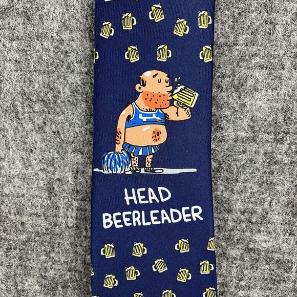 Shoebox Head Beerleader Necktie‎ Tie Mens Novelty Gag Funny Humor Silly Clothing - Picture 1 of 9